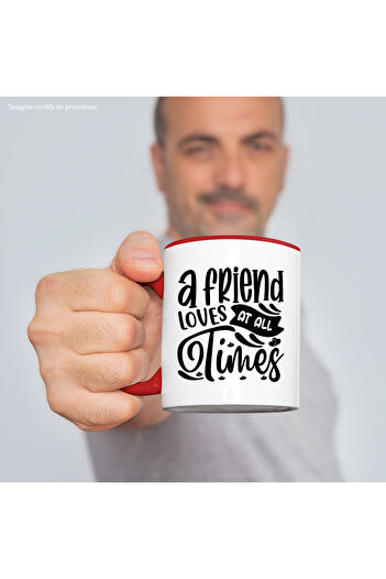 StoryGift Romania Heart mug for a friend who helps you every time you need it, With ,STG