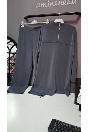 AMİNENESİL Stonewashed Black Hooded Sweat Pants Size S-M