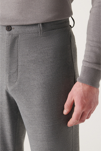 Avva Ανδρικό παντελόνι Chino Anthracite A22y3031