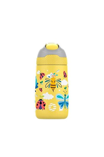 Vagonlife Uzspace 350 Ml. Yellow Steel Flask with Straw 2055