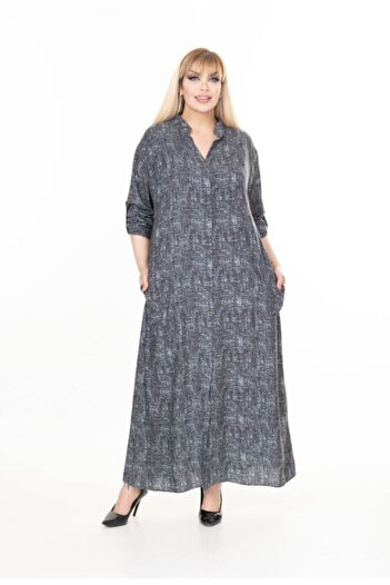 Sevda Kılınç 🎉 Marble Viscos Fabric Dress 🎉