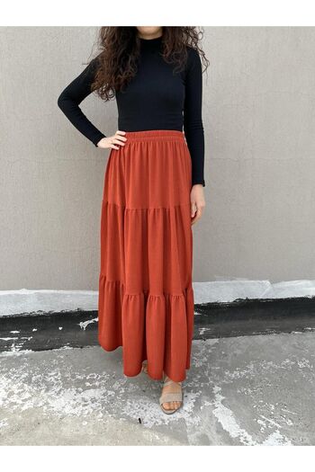 520CK Long Hijab Skirt - Women, Elastic Waist