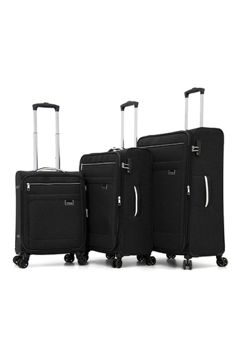 Titan Softside Luggage 3-Piece Set-Black
