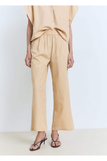 MANGO Woman Straight Cut Short Long Pants