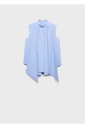 MANGO Woman Kravat yakalı bluz