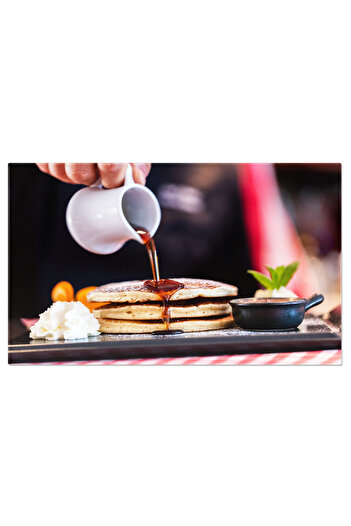 StoryGift Romania Canvas Print: Pancakes With Maple Syrup - Delicious, Dessert, Breakfast