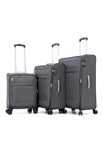 Titan Softside Luggage 3-Piece Set-grey