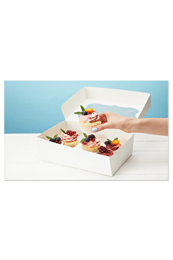 StoryGift Romania Canvas Print: Fruity Desserts, Cupcakes And Pomegranates - Sweet, Fruit, Delicious