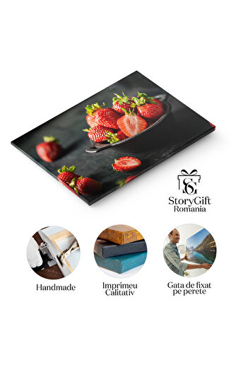 StoryGift Romania Canvas Print: Fresh And Tasty - Red Fruits, Juicy, Delicious, Summer Season