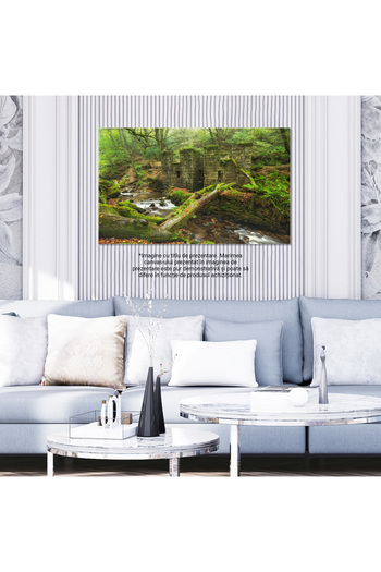StoryGift Romania Tablou Canvas Valea Kennall In Cornwall, Rezervatie Naturala, Padure, Cascade, Rau, Peisaj 2581
