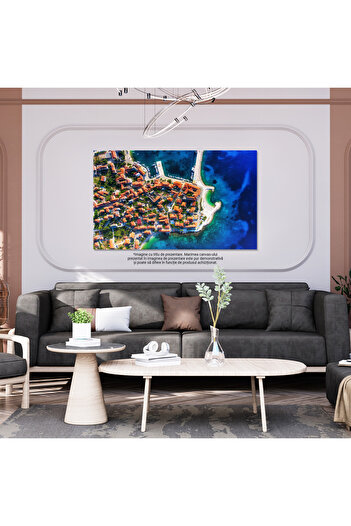 StoryGift Romania Canvas Painting 90 x 60CM Picturesque Harbor in the Old Town of Dubrovnik Dubrovnik, Croatia, STG.