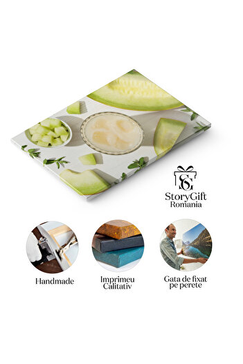 StoryGift Romania Canvas Print - Summer Delights: Dessert Compositions With Delicious Flavors
