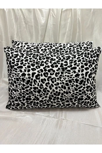 VODDİ 2 Pillowcases with Zipper (Overlok Stitch)