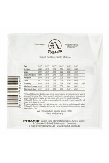 Pyramid Pyramid 009 Single Electric Guitar Strings