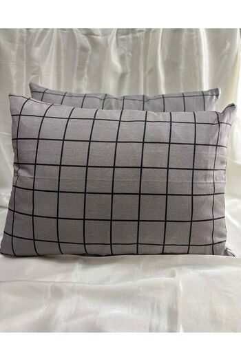 VODDİ 2 Pcs Patterned Pillowcases, Zippered 50X70 cm