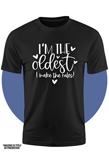 StoryGift Romania Tricou Copii Cu Inimioare Pentru Cei Care Sunt In Varsta Si Care Fac Regulile 100% Bumbac,