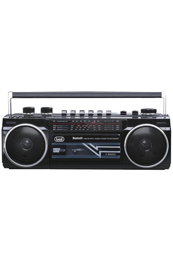 Trevi Retro portable cassette radio RR 501 BT FM, Bluetooth, MP3, USB, black