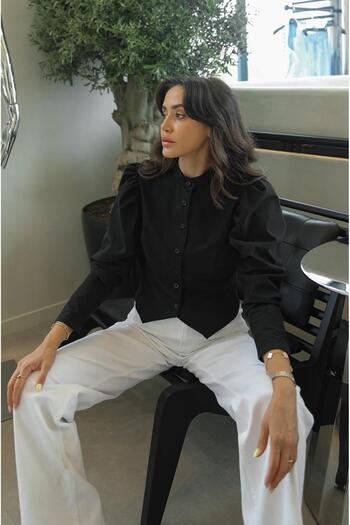 Havoş Black Lilyana Shirt
