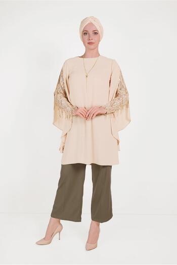 Alvina Chiffon Tunic with Fresh Sleeves 40562