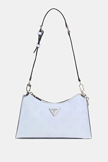 Guess Cresidia Top Zip Shoulder Bag Women Blue Shoulder Bag Hwpg9349180-Pwb