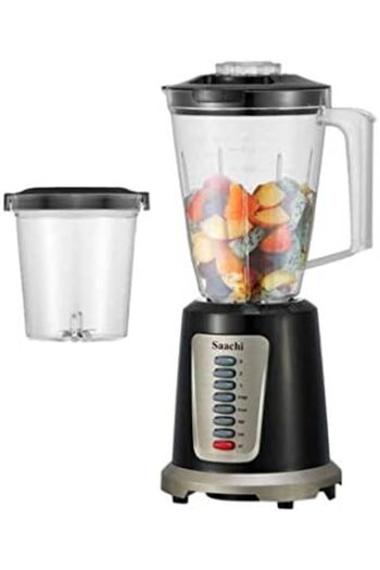 SAACHİ Saachi 2-in-1 Blender / Grinder with Unbreakable Jar, NL-BL-4394-BK, Black, 550 W