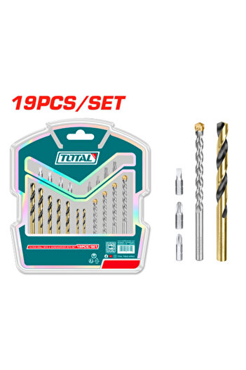 TOTAL طقم ريش 1901c 19pcs/set