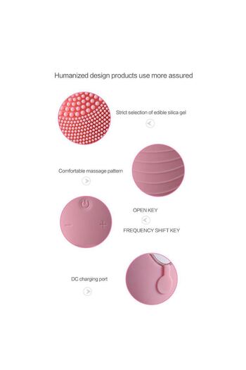 MACVI Macvi® Facial Cleansing Device, 12000 Oscillations/Minute, 7 Speeds, 400mAh, Pink
