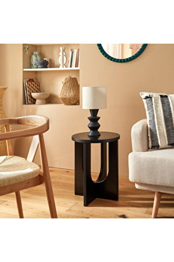 Atmosphera Bloom Sleek and Minimalist Round Side Table 50.5 x 40 x 40 cm