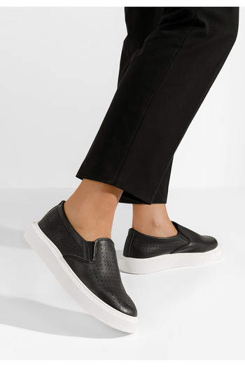 B T Shoes Černé dámské espadrilky Sotiy