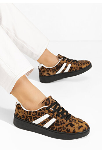 B T Shoes Leopardí dámské tenisky Dalene