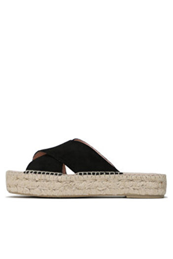 Manebi women's espadrilles DOUBLE SOLE X BANDS SANDALS K 1.0 black