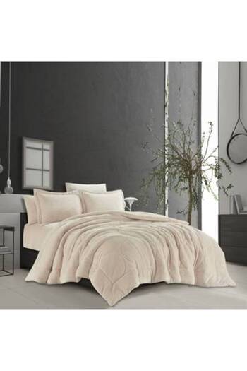 Canon Cannon Flannel Check Single Bedspread 180*230 cm 4 Pieces - Fixed Filling