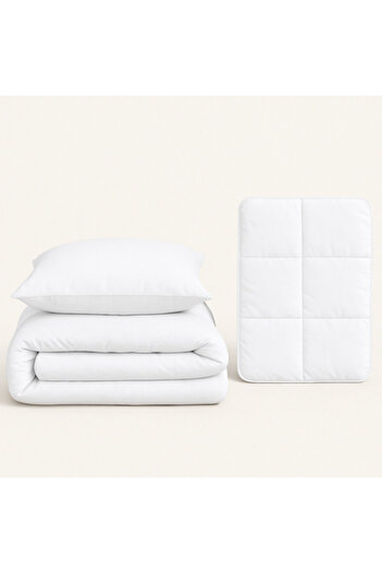 Pazar Home Bedding Double bedspread 270*250 cm with 400-thread moving filling, consisting of 7 cotton pieces