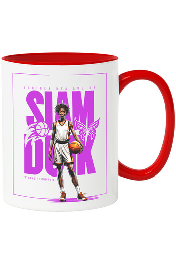 StoryGift Romania Slam Dunk My Love Basketball Player Mug, Sports Lovers, 330ml, Ceramic, With, STG