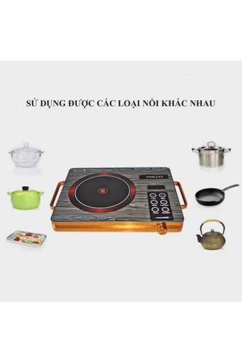 SOKANY 2200W Digital Hotplate – Portable Single Burner with Temp Control, Compact & Fast