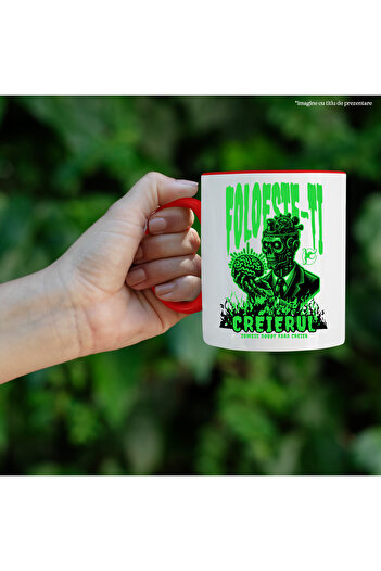 StoryGift Romania Use Your Brain Mug - Brainless Zombie Robot, 330ml, Ceramic with R Handle, With ,STG