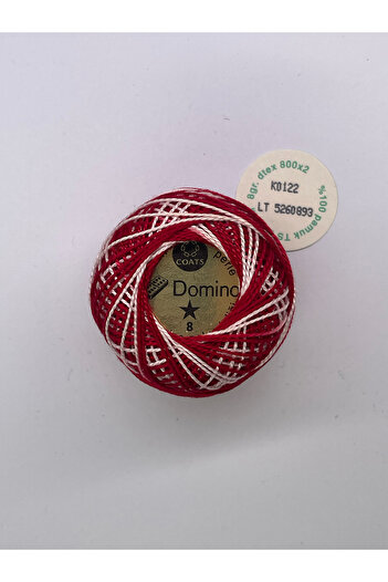 domino Κοτόν Πέρλε Νο 8 Μαρμάρινο νήμα κεντήματος