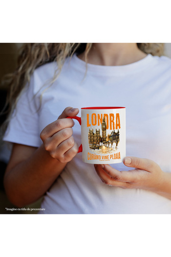 StoryGift Romania Mug City of London Big Ben Clock Tower Funny Text Rain Coming Soon, 330ml, Wax, With ,STG.