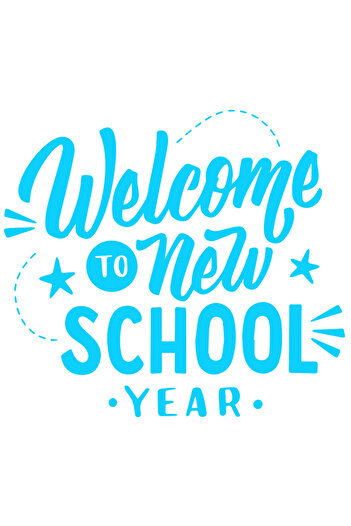 StoryGift Romania Sticker Exterior cu mesajul "Welcome to new school year" - bun-venit in noul an scolar , V