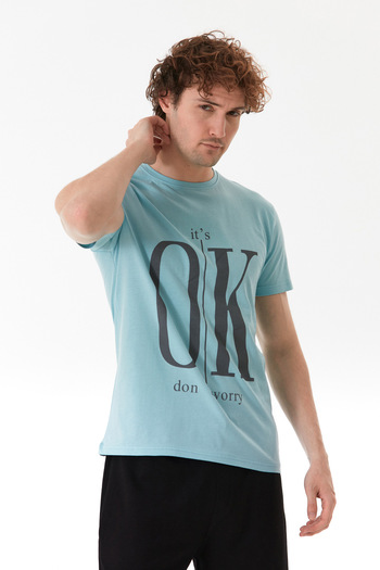 Fulla Moda It`S Ok Printed Crew Neck T-Shirt