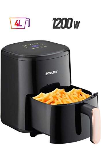 sonashi Air Fryer - 4L Capacity | LED Display Touch Screen with 80-200C Temperature Control