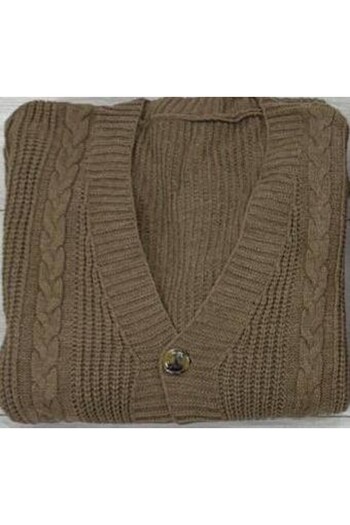 Sevda Kılınç Plus Size Standard Knitwear Cardigan