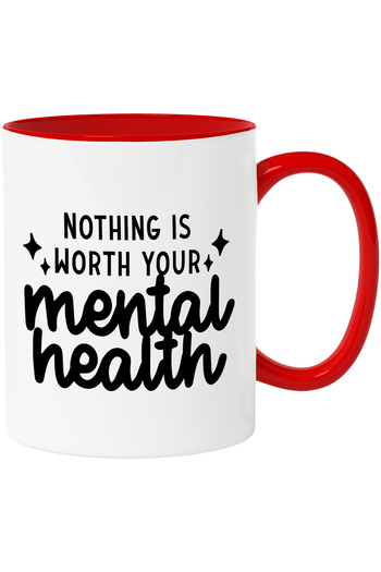 StoryGift Romania Mug with a message that says nothing is more important than your health, With,STG.
