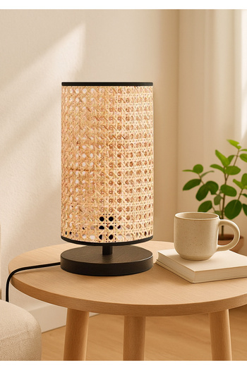 HOMİNG Exclusive Perru Rattan Knitted Design Lampshade