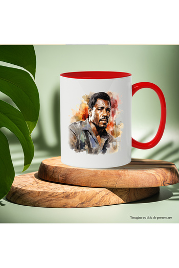 StoryGift Romania Mug With Idris Elba, Actor, Celebrity, Movie, Hollywood, Multicolor 330 ml, Wax, With ,STG