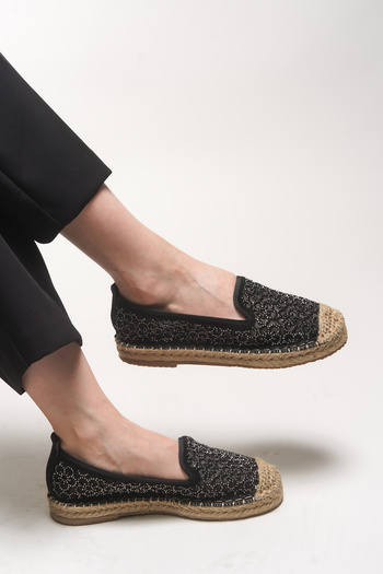 Riccon Jehyeth Kadın Espadril 00128 Siyah