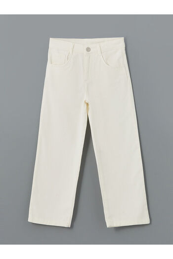 LC Waikiki Girl's Jeans Pants with Adjustable Elastic Waist