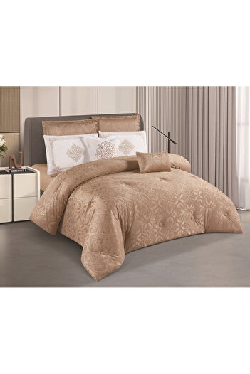 HOURS Horse Navran 8-piece comforter set with a modern and distinctive jacquard pattern, Delia-004
