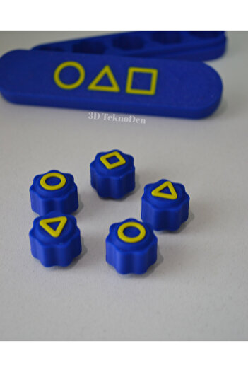 TEKNO Yellow Navy Blue Gonggi Game - Squi̇d Game Beştaş - 5 Stones Game