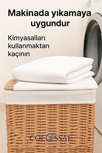COLOSSAE HOME %100 Pamuk 10'lu Yastık Alez Seti – Sıvı Geçirmez Yastık Kılıfı (50x70 cm)